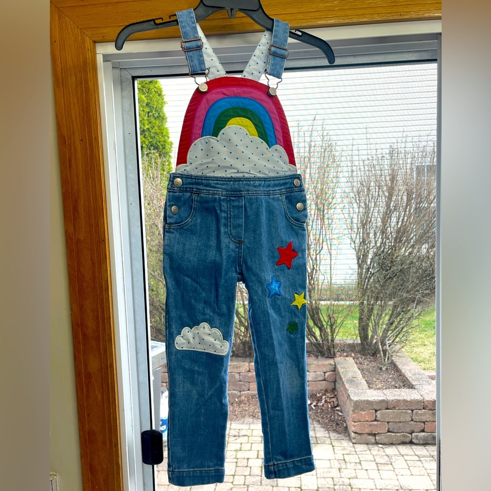 Mini Boden Rainbow overalls